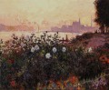 Flores de Argenteuil a la orilla del río Claude Monet